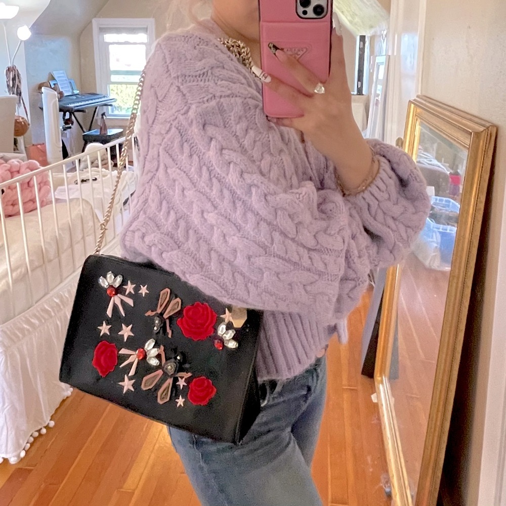 ZARA embroidery & motif crossbody bag